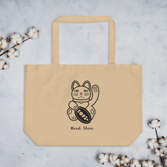 Read Slow Organic Tote Bag