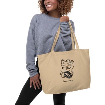 Read Slow Organic Tote Bag