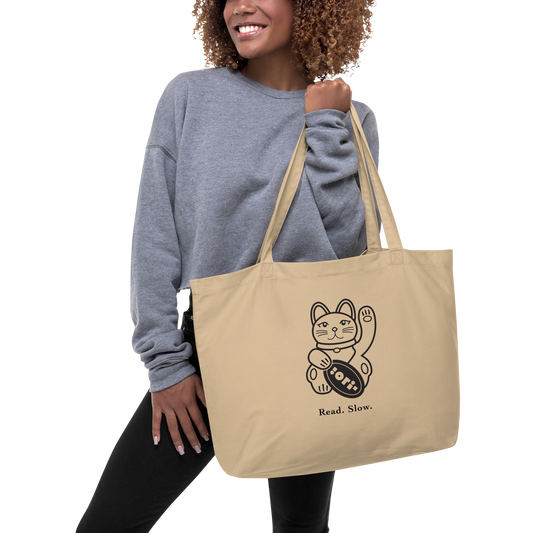 Read Slow Organic Tote Bag